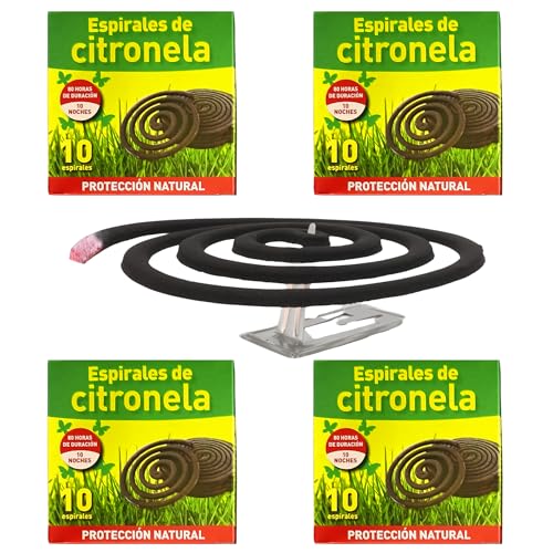 Insecticida de Jardim CRYSTAL MOSQUITO CONTROL 40 Espirais moem&an - Pesticidas - citronela, naturais, repelição, 40 espirais