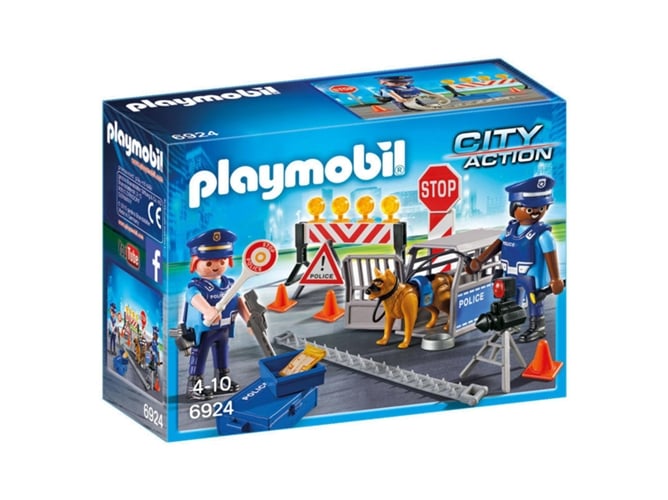 Playmobil City Action 6924 Controle da Policia PLAYMOBIL - Conjuntos de brinquedos - polícia, radar, multa, fuga