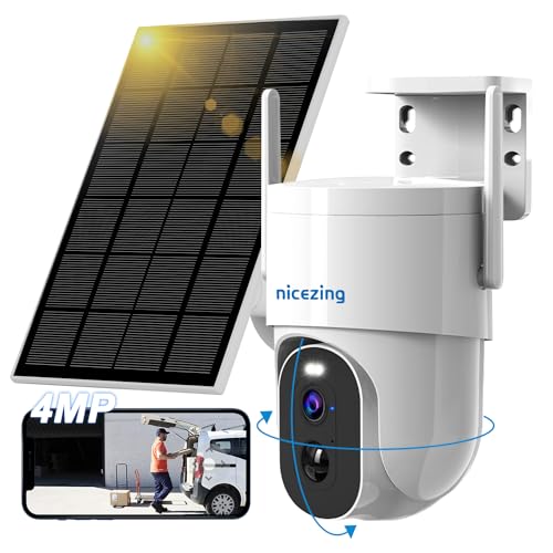 Câmara de Segurança NICEZING 4MP QHD Exterior nicezing - Câmeras de vigilância - qhd, 4MP, exterior, pir, bateria recarregável
