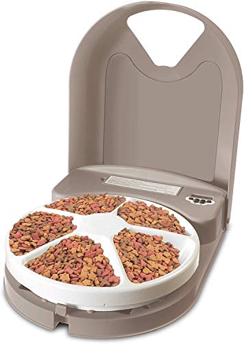 Comedouro para Gatos PETSAFE EatWell Programável (Branco) Petsafe - Tigelas, comedouros e bebedouros para animais de estimação - programável, 5 compartimentos, lcd, lavável