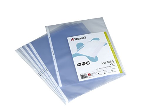 Bolsas para Documentos REXEL 2105185X1 Transparente Rexel - Protetores de folhas - a3, transparente, 10 unidades
