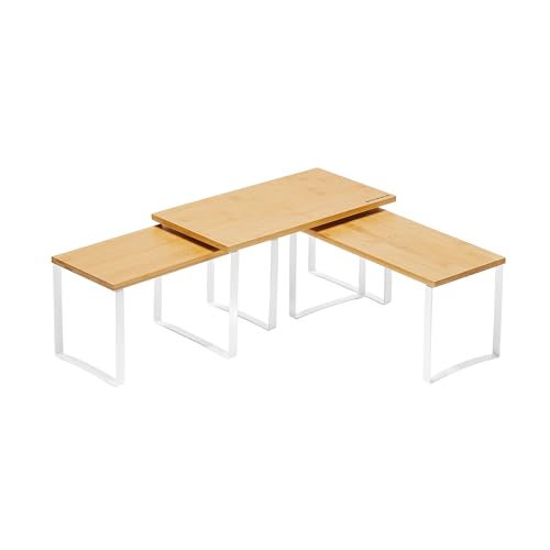 Conjunto de Prateleiras para Especiarias SONGMICS | 3 Unidades SONGMICS - Organizadores de temperos - madeira mdf, poliestireno, compacto, 3 unidades