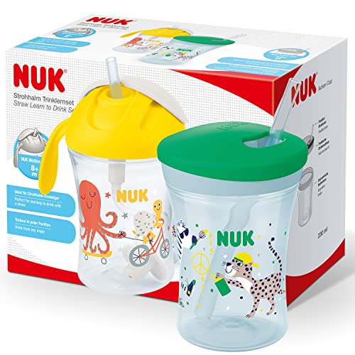 Conjunto de biberão e garrafa NUK Motion Cup MAPA GMBH - Canecas - biberão, garrafa, sucção natural, forma ergonomica