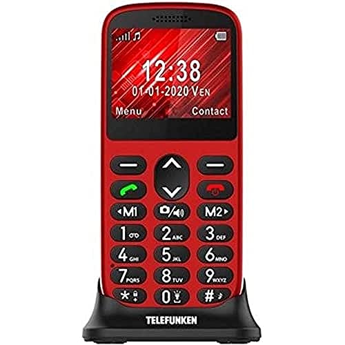 Telemóvel TELEFUNKEN S420 Senior (2.31'' - 2G - Vermelho) Telefunken - Telemóveis - sénior, 2.31 polegadas, 2G, vermelho