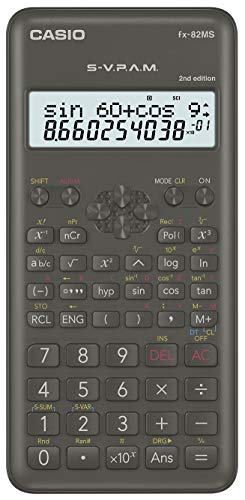 Calculadora de mesa CASIO FX-82MS2 (12 dígitos) Casio - Calculadoras - 12 dígitos, visor duplo, conversão moeda, taxa de juro