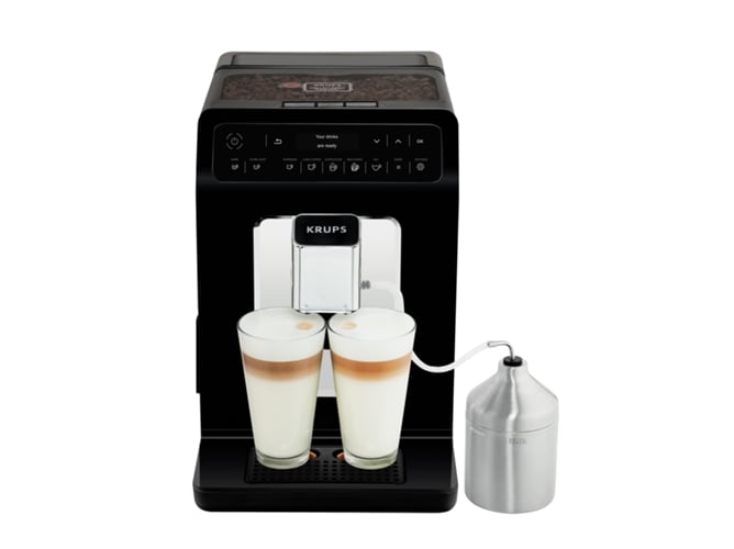 Máquina de Café KRUPS EA8918 (15 bar - 3 Níveis de Moagem) Krups - Cafeteiras e máquinas de expresso - 15 bar, 3 níveis, moagem