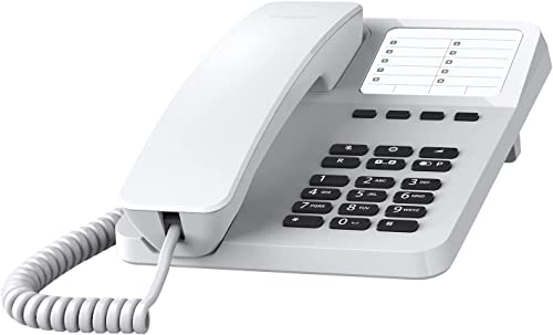 Telefone fixo GIGASET Desk 400 Branco (Telefone Sem Fios) Gigaset - Telefones com fios - telefone fixo, cabo sem fio, 4 teclas chamada directa, 10 teclas acesso rápido