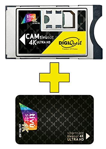 Receptor de TV Digiquest Smarcam Tivùsat 4K + Tess. 4K SMARDTV - Peças e acessórios para televisão - receptor tv, digiquest smarcam tivùsat 4k, tess 4k