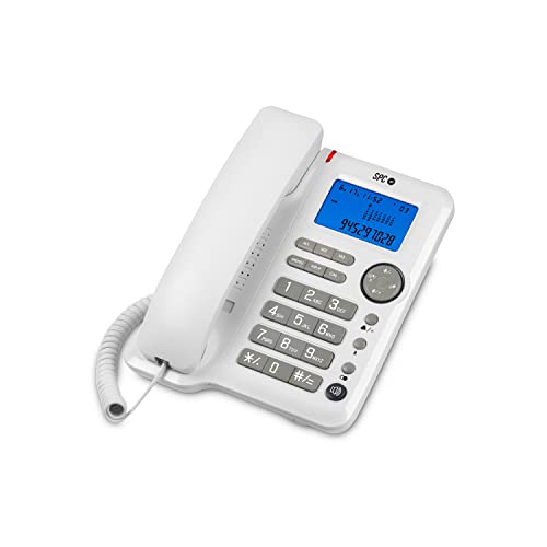 Telefone Fixo SPC Office ID (Branco - 1.8 x 7.5 x 6 cm) SPC - Telefones com fios - fijo, branco, RJ-11, 1.8 x 7.5 x 6 cm