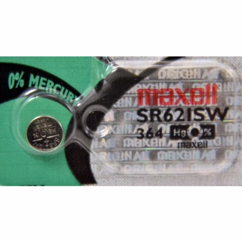Pilha MAXELL 19040825 (364/SR621 - 1.5V - 2.5mm) Maxell - Baterias - litio, botão/moeda, sr621, 1.5v