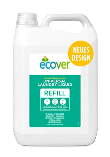 Líquido de Limpeza ECOVER 100% Reciclável (5L) Ecover - Detergente para a roupa - biodegradável, não tóxico, 5l, reciclável