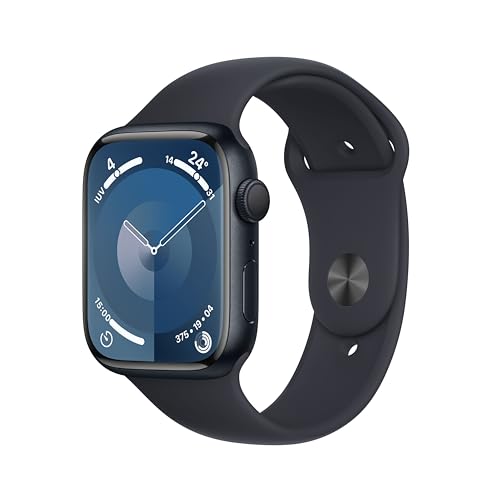 APPLE Watch Series 9 GPS 45 mm Aluminio meia-noite, corrente desportiva meia-noite M/L Apple - Relógios - gps, 45 mm, alumínio, meia-noite