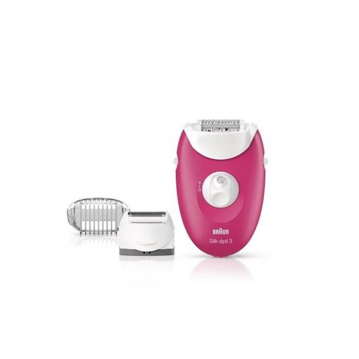 Depiladora BRAUN Silk Épil 3 3410 (Arranque - Multi-zonas - Recarregável) Braun - Depiladoras - arranque, multi-zonas, recarregável, 20 pinças