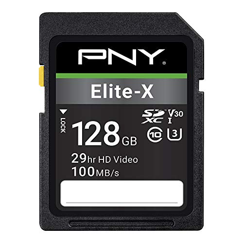 Cartão de Memória MicroSDHC PNY Elite-X 128GB PNY - Cartões de memória flash - 128 GB, MicroSDHC, Class 10, 100 MB/s