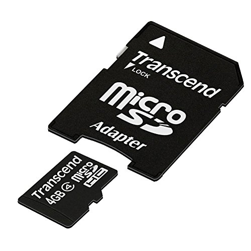 Cartão de Memória TRANSCEND 4 GB microSDHC Transcend - Cartões de memória flash - 4 GB, MicroSDHC, classe 4, adaptador