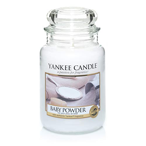 Candeeiro de Pé YANKEE CANDLE 1122150E (Branco - Alumínio e Vidro) YANKEE CANDLE - Velas - vela perfumada, 623 g, polvos de talco