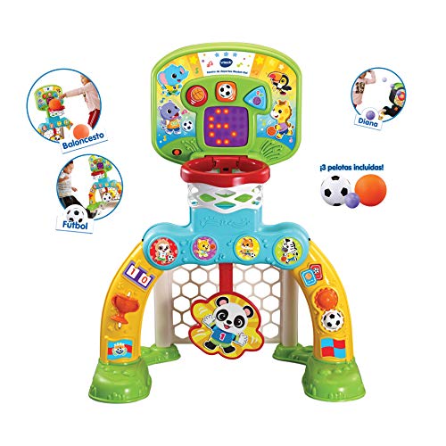 Brinquedo Educativo VTECH Centro Sport Basket-Gol VTech - Brinquedos - futebol, basquetebol, marcador eletrónico, porta sensor