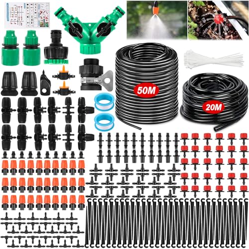 Conjunto de Irrigação por Gotejamento 297 Peças HMING - Mangueiras de jardim - 297 peças, manguera, rociador, gotas
