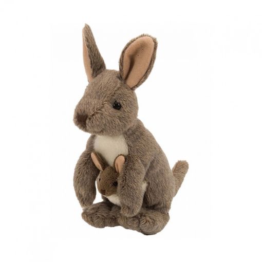 Peluche WILD REPUBLIC Cuddlekins Kangaroo with Joey (Tam: 20 cm) WILD REPUBLIC - Animais de pelúcia - cuddlekins, kangaroo, 20 cm, reciclado