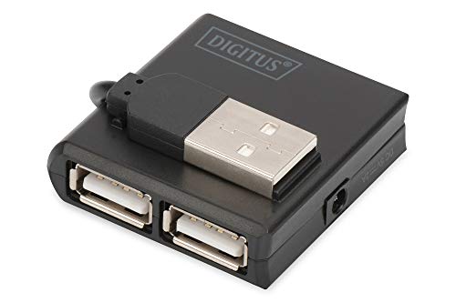 Digitus Da-70217 Hub de Interface Usb 3.2 Gen 1 3.1 Gen 1 Type-C Preto Digitus - Concentradores usb e firewire - usb 3.2 gen 1, type-c, 4 portas, plugged play