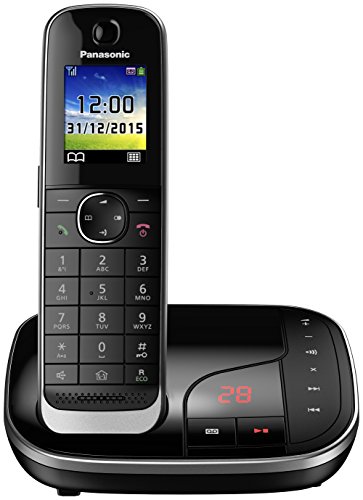 Telefone PANASONIC KX-TGJ320 Preto (DECT - Com fio - 300 contatos - Preto) Panasonic - Telefonia - dect, com fio, 300 contatos, preto