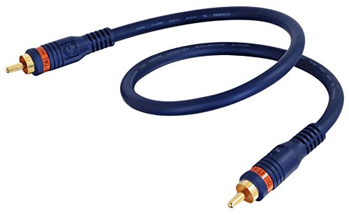 Cabo de Áudio C2G (RCA - 50 cm - Preto) C2G - Cabos de áudio e vídeo - 50 cm, RCA, preto, plug & play