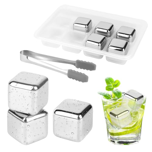 Cubos de Gelo Reutilizáveis VFANDV (8 peças) VFANDV - Cubos e varetas para refrigeração de bebidas - reutilizáveis, 8 peças