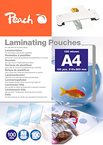 Papel para Plastificadora AVERY Zippy 100 Folhas Peach - Filme de laminação, pochetes e folhas - papel plastificadora, avery zippy, 100 folhas, resistente ao calor
