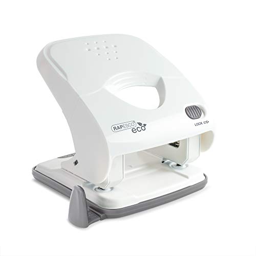 Rapesco Eco X5-40Ps Aparador de Papel Branco Rapesco - Perfuradores de papel - aparador, papel, 2 agujos, bloqueio punho