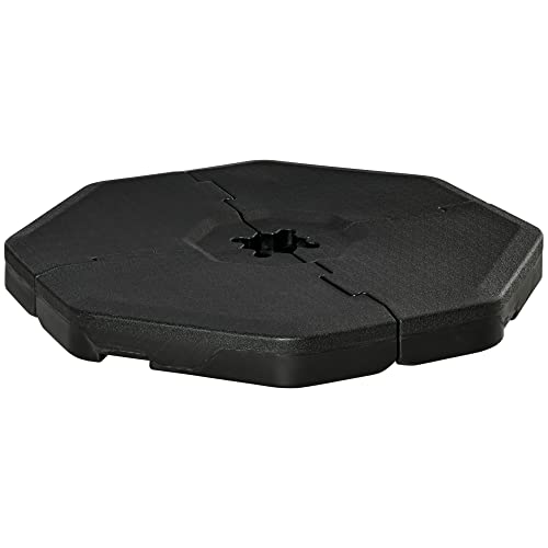 Base para Chapéu de Sol Outsunny | 109 x 109 x 10 cm - Preto Outsunny - Móveis de exterior - chapeu, sol, 109x109x10cm, preto