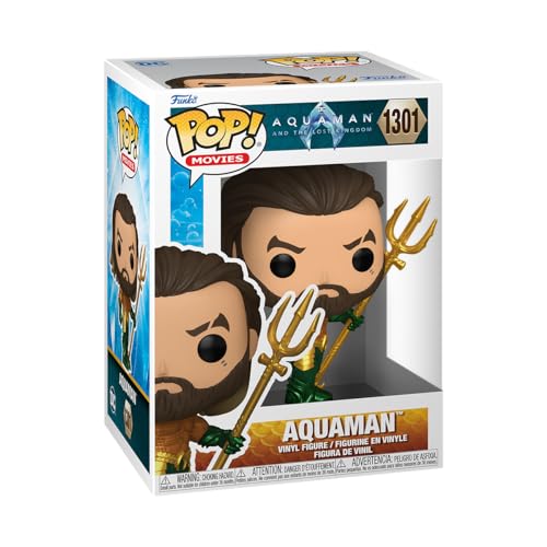 Figura FUNKO POP! Movies: Aquaman & The Lost King- Aquaman Hero Funko - Brinquedos - vinil, 9 cm, caixa original