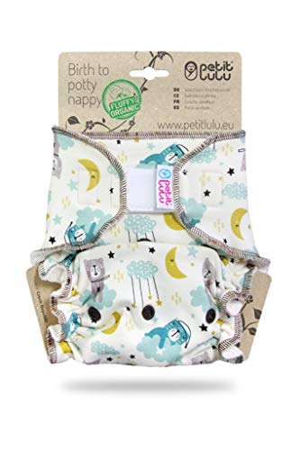 Fraldas PETIT LULU 100% Algodão Good Night Petit Lulu - Fraldas - algodão, híbrido, revestimento poliéster, alça fácil