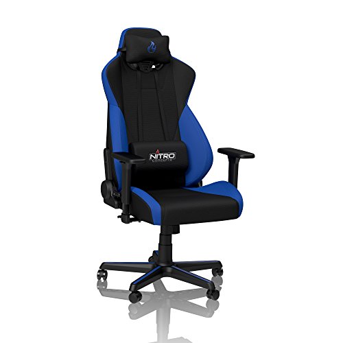 Cadeira Gaming NITRO CONCEPTS S300 (Até 150 kg - Azul) Nitro Concepts - Conjuntos de móveis - 150 kg, azul, ergonómica, lavável