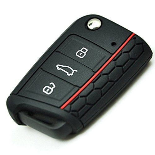 Capa para Teclas AMISON Yigo Seat Leon 5F Preto Yigo - Porta-chaves - silicone, automóvel, compatível