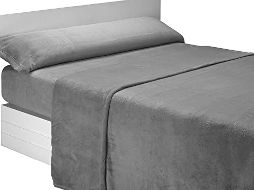 Conjunto de Lençóis SABANALIA Coralina Cinza (200x220cm) SABANALIA - Roupa de cama - conjunto, lençóis, sabanalia, coralina cinza, 200x220cm