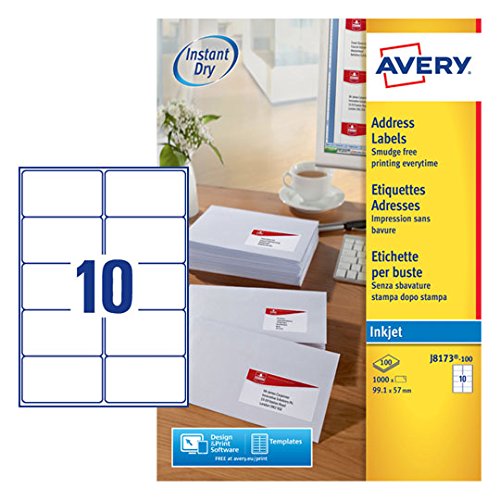 Etiquetas para impressão AVERY Inkjet Addressing Labels Avery - Etiquetas e tags - impressão, etiquetas, addressing