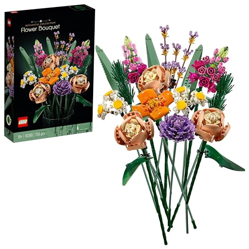 LEGO CREATOR EXPERT - A Bouquet of Flowers (Idade Mínima Recomendada: 18 anos) LEGO - Blocos de encaixe - lego creator expert, bouquet de flores, 18 anos