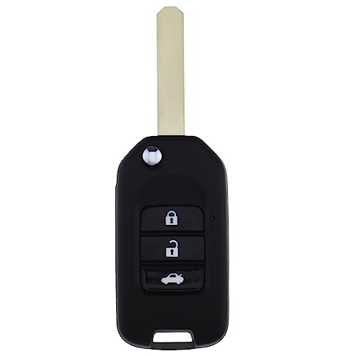 Capa para Chaves EMSEA 3 Botões (Honda - Preto) EMSea - Segurança e proteção para veículos - 3 botões, plástico, preto, Honda