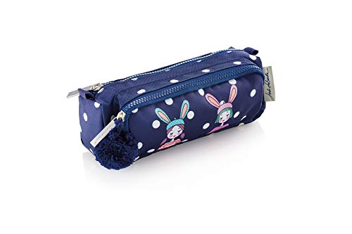 Mochila MIQUELRIUS Bunnity Azul (39x23x14cm) Jordi Labanda - Estojos para canetas e lápis - poliéster, algodão, bolsa lateral, design moderno