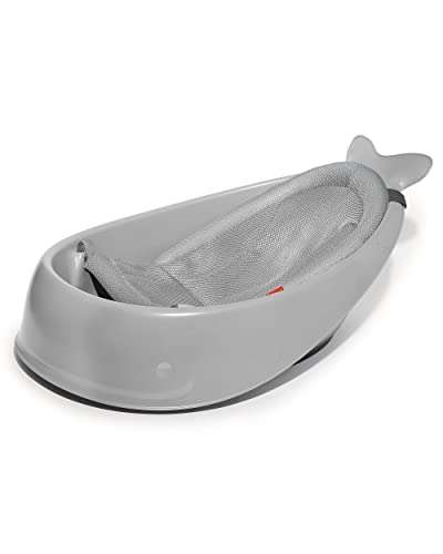 Banheira de Bebé SKIP HOP Moby Smart Cinzento 1710 - Banheiras para bebês e assentos de banho - adaptável, tampa amovível, barra de duche, conforto