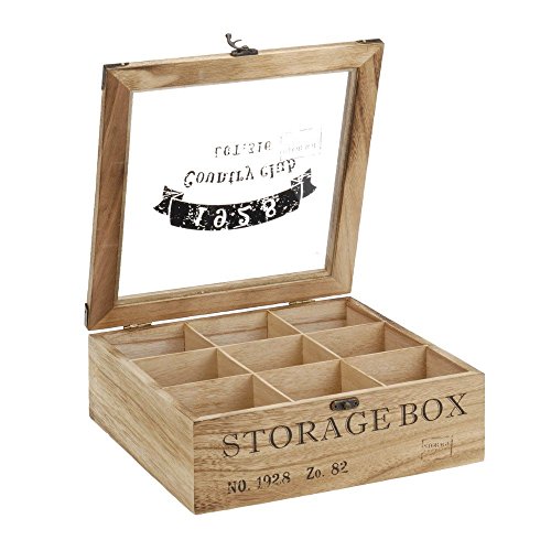 Caixa de Arrumação TOCI Retro Wooden Box ToCi - Organizadores de balcão de cozinha e estação de bebidas - caixa, retro, madeira