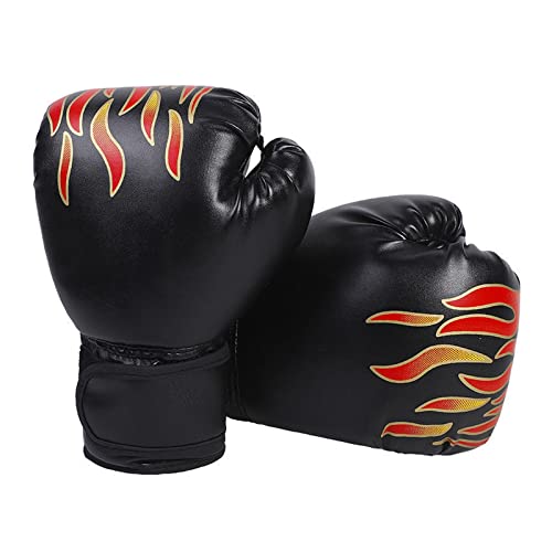 Luvas de Boxe HWTCTJX (Cinzento - Tamanho Único) Hwtcjx - Equipamento de proteção para boxe e artes marciais - PU, preto, vermelho, tamanho único