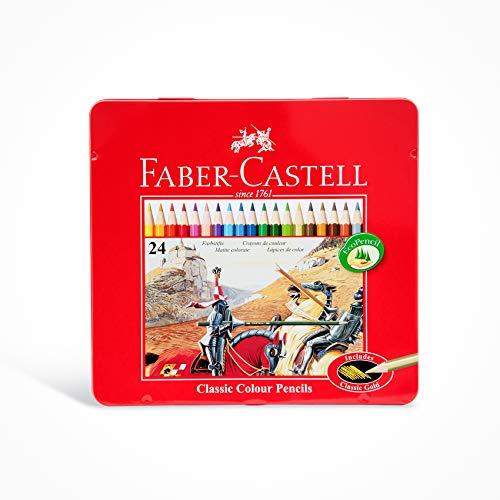 Lápis de Cor FABER CASTELL 24 Cores (Multicor) Faber-Castell - Lápis - 24 cores, multicor, expressão criativa