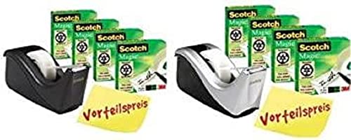 Dispensador de fita adesiva SCOTCH 3M C60 Preto 3M - Dispensadores de fita - preto, plástico