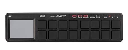 Controlador de Periféricos KORG Nanopad2 (Preto) KORG - Controladores midi - midi, 16 pads, touchpad xy, usb