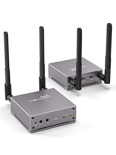 Extensão AV Yehua 5G Wireless HDMI Transmitter and Receiver com Loopback HDMI 656ft YEHUA - Acessórios interiores de veículos a motor - hdfi, 656ft, 5g wireless, loopback
