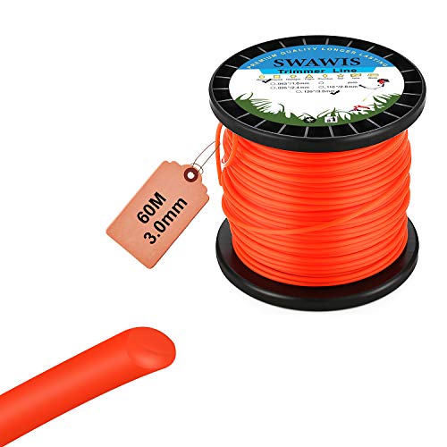 Fio de corte 3.0 mm x 60 m Laranja SWAWIS SWAWIS - Acessórios para aparadores de erva - fio, corte, 3.0mm, 60m, laranja