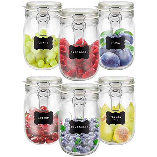 Conjunto de 6 Recipientes de Vidro Home CREATIVE Creative Home - Recipientes de armazenamento de alimentos - conjunto, 6 recipientes, vidro