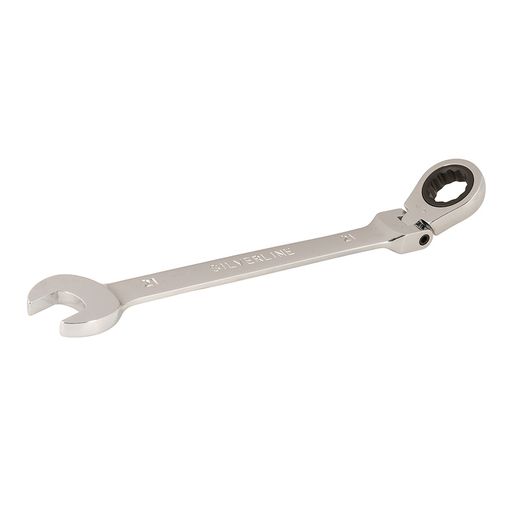 Chave de Fenda Inclinável 21 Mm 589698 SILVERLINE Silverline - Chaves inglesas - 21 mm, cabeça articulada, mechanismo de rotação, resistente à corrosão