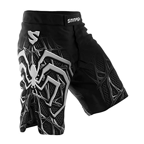 Calções para Homem SMMASH Venomous Preto para Boxe/Tae Kwon Do/Muay Thai/Bjj/Ufc SMMASH X-WEAR - Uniformes esportivos - boxe, taekwondo, muay thai, bjj, ufc